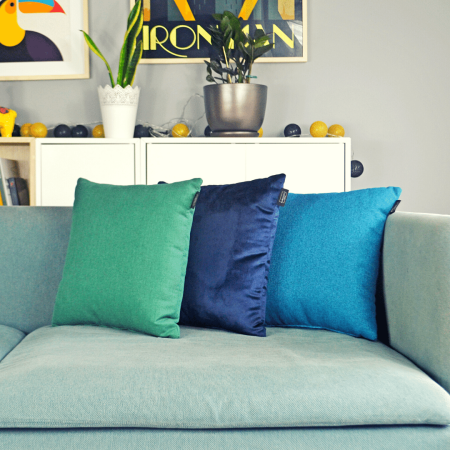 PODUSZKA DEKORACYJNA ZABŁYSZCZ 45X45 - HAUMEA