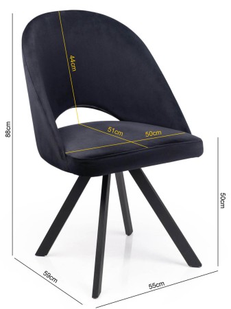 KRZESŁO KUBEŁKOWE - CRYSTAL